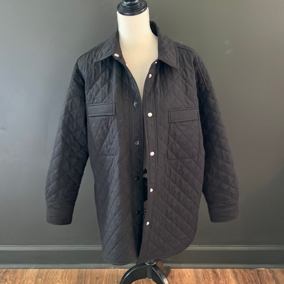 Old Navy Active StretchTeck Black Quilted Jacket - Picture 1 of 5